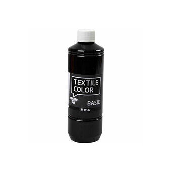 Textielverf - Zwart, 500 ml