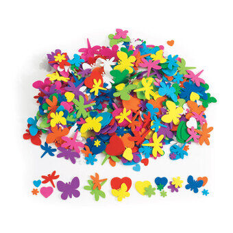 Kleurovergangen - Schuimvormen van bloemen, harten en insecten, 500 stuks.