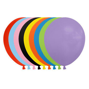 Ballonnen Gemengde Kleuren 30cm, 100 stuks.