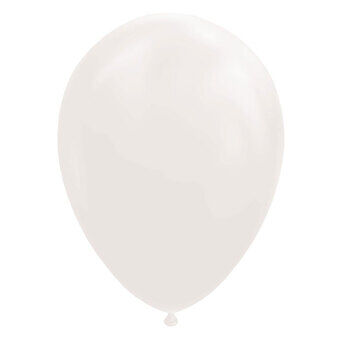 Ballonnen wit 30cm, 10 stuks.