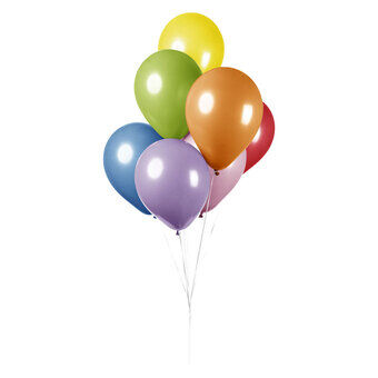 Ballonnen Mix Kleuren 30cm, 10 stuks.