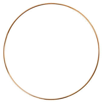 Metaaldraad ring goud, 20cm