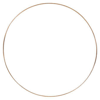 Metaaldraad ring goud, 30cm