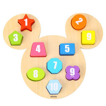 Disney Mickey mouse vormpuzzelfiguren, 11 stuks.