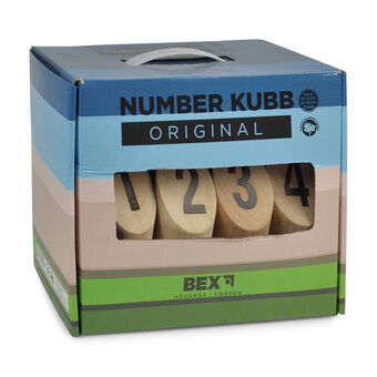 Nummer kubb originele rubberboom