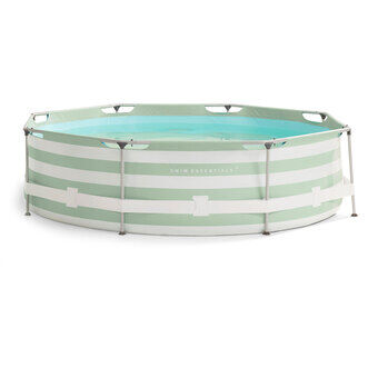 Zwemspullen luxe groen gestreept zwembad rond