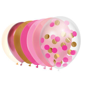 Ballonnen prinsessenkleuren, 10 st.