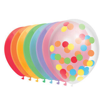 Ballonnen regenboog, 10 st.