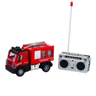 Rc brandweerwagen rood 1:64
