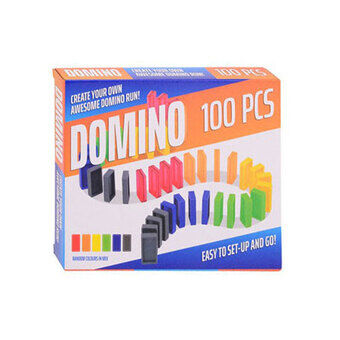 Gekleurde Domino stenen, 100 stuks.