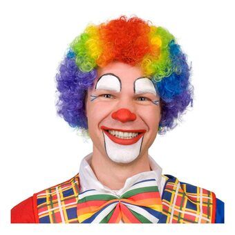 Wig Clown Multicolor voor volwassenen