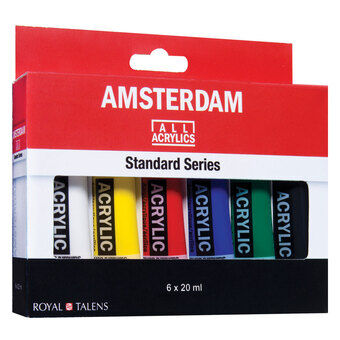Amsterdam acrylverf standaard set, 6 st.