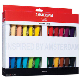 Amsterdam Acrylverf Standaardset, 24 stuks