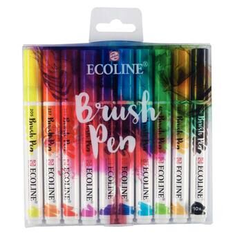 Talens Ecoline Brush Pen, 10 stuks.