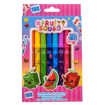 Fruitige Squad Sticks Supertip met Geur, 10 stuks.