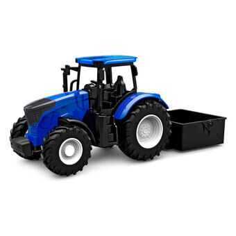Kids Globe Tractor met Kantelbare Emmmer - Blauw