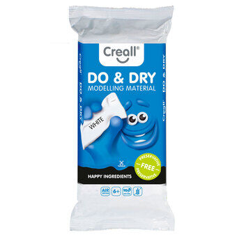 Creall Do&Dry Modelleerklei Behoudsvrij Wit, 1000gr.