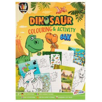 Kleur- en Activiteitenboek Dino, 64 pag.