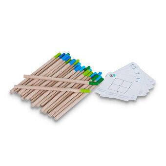 Bs speelgoed match houten puzzel - educatief kinderspel