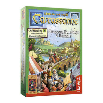 Carcassonne: Uitbreiding Bordspel: Bruggen, Kastelen en Bazaars