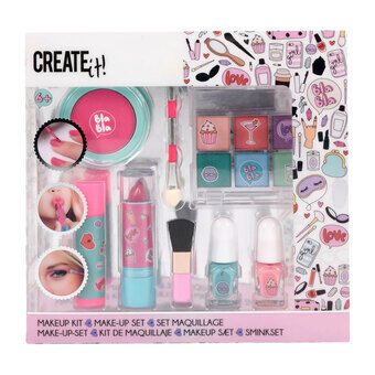 Creëer het! make-up set roze turkoois
