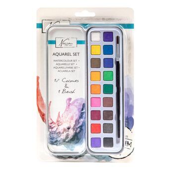 Nassau aquarel kleurset, 18 kleuren