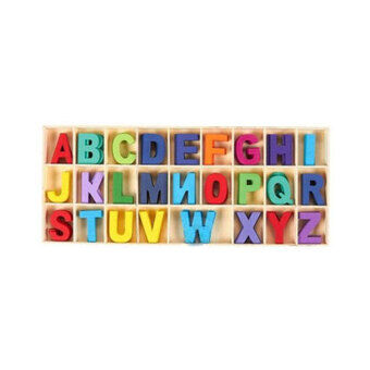 Houten letters alfabet, 130 st.