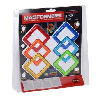 Magformers set vierkant, 6 stuks.