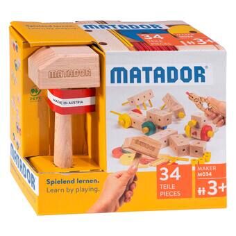 Matador maker m034 bouwset hout, 34 st.