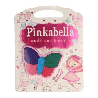 Pinkabella houdt van kleuren met vlindervormige kleurpotloden
