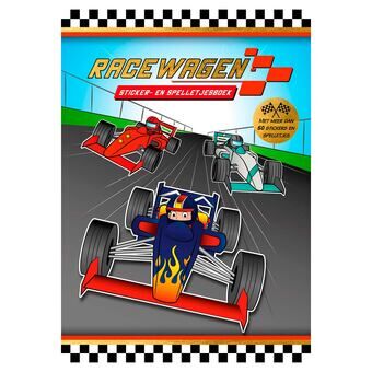 Sticker- en spelboek raceauto
