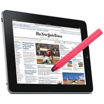 Tab aluminium metalen aanraakpen (rood)