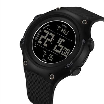SANDA 2141 Jeugd Student Outdoor Elektronisch horloge 50m Waterbestendig Nachtlampje Display Horloge