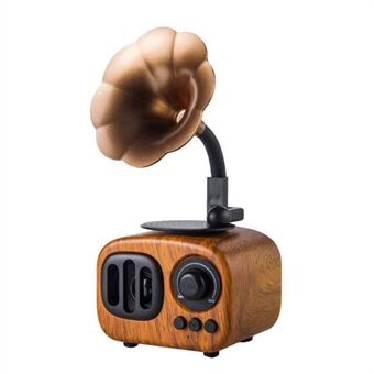 Retro houten draagbare mini Bluetooth-luidspreker Draadloze luidspreker
