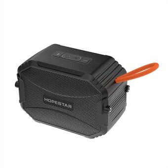 HOPESTAR T8 draagbare Outdoor oplaadbare waterdichte Bluetooth-luidspreker TF-kaart FM draadloze muziekspeler - zwart