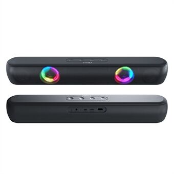 T-WOLF B320 Desktop-stereoluidspreker Draadloze Bluetooth-luidspreker met RGB-licht Draagbare AMP voor thuiskantoor
