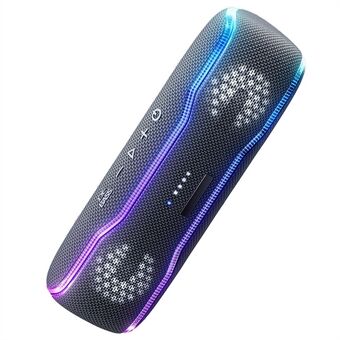 CYBORIS F10 TWS Bluetooth-luidspreker IPX7 waterdichte 25W extra bas-subwoofer met RGB-licht