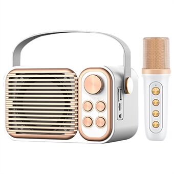 YS104 Multifunctionele Bluetooth Draagbare Mini Speaker Karaoke Machine Draadloze Microfoon Ondersteunt Bluetooth/USB/TF-kaart voor Home Party