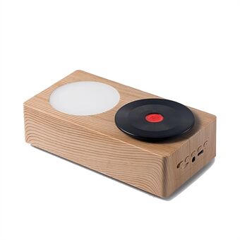 T19 Oplaadbare Bluetooth-luidspreker Nachtlampje Retro roterende vinylschijf Draadloze stereoluidspreker