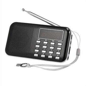 Y-896 Draagbare Digitale FM Radio MP3 Muziekspeler Stereo Luidspreker met 2-inch Scherm Ondersteuning Tf-kaart AUX-IN Oortelefoon-out