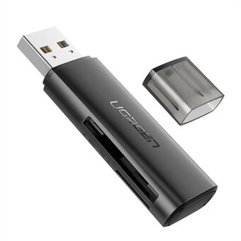 UGREEN 2 in 1 kaartlezer USB 2.0 naar SD / TF geheugenkaartadapter Smart voor draagbare accessoires
