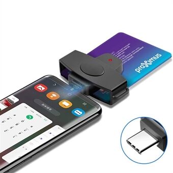 ROCKETEK CSCR3 Type-C Smart CAC-kaartlezer - IC ID SIM - Bankkaartadapter voor Draagbare Android-telefoon