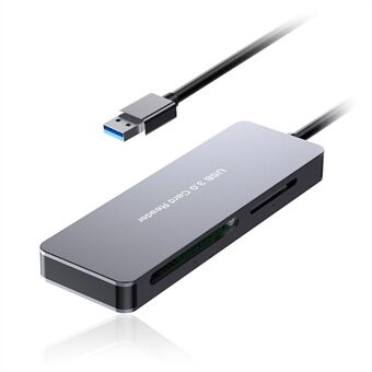 ROCKETEK CR304-A Alles in 1 5 kaarten USB3.0 Geheugenkaartlezer Adapter voor SD/TF/CF/MS Compact Flash