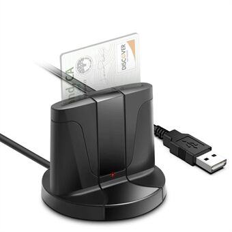 ROCKETEK SCR02 USB 2.0 Smart Card CAC ID SIM Bankkaartlezer Computeradapter