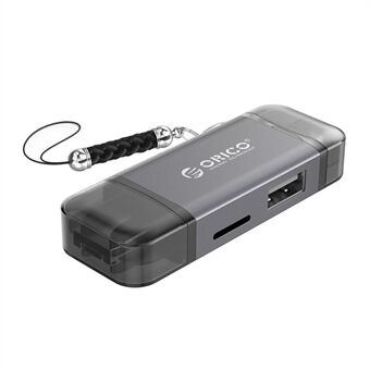 ORICO 2CR61 GY-BP USB voor geheugenkaartlezer Type C Micro-USB-poort voor TF-kaartlezer voor laptop en smartphone