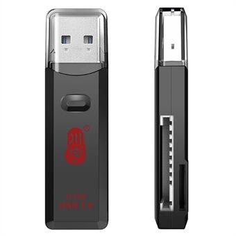 KAWAU C396DUO MINI-serie 2-in-1 USB 3.0 5Gbps voor SD / TF-geheugenkaartlezer Ondersteuning 2 kaarten tegelijkertijd