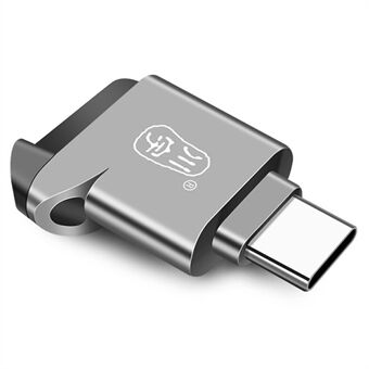 KAWAU C271 USB 2.0 Type-C 480Mbps TF-kaartlezer Laptop Tablet Telefoon Geheugenkaartlezer