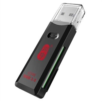 KAWAU C396 MINI-serie 2-in-1 USB 3.0 5Gbps hoge snelheid voor SD / TF-geheugenkaartlezer
