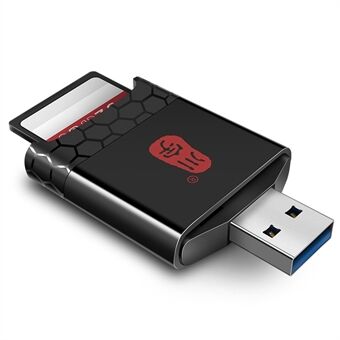 KAWAU C362 2 in 1 USB 3.1 naar SD / TF-kaartlezeradapter voor SD / TF UHS-II 4.0-geheugenkaarten
