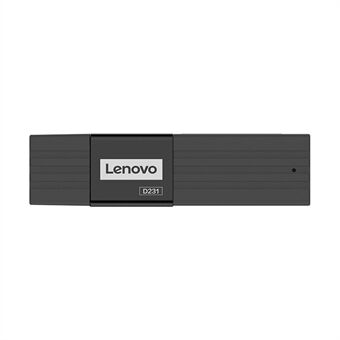 LENOVO D231 USB 3.0-kaartlezer voor SD + TF Dual Slot Flash geheugenkaartadapter Hoge snelheidstransmissiehub